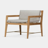 Byron Lounge Chair | Teak Natural, Copacabana Sand, Batyline White