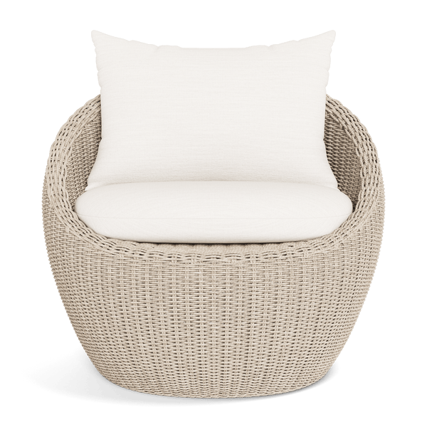 Cordoba Lounge Chair | Twisted Wicker Oyster, Panama Blanco,