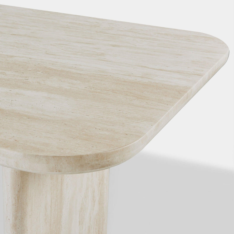 Ford Dining Table 108" | Travertine Silver, ,