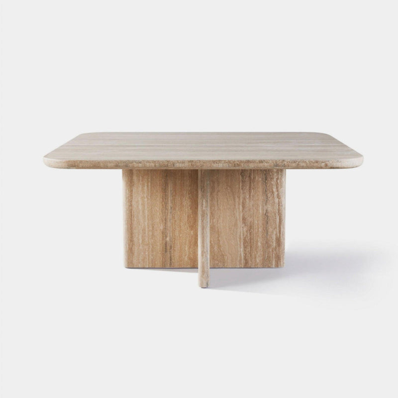 Ford Square Dining Table 67" | Travertine Silver, ,