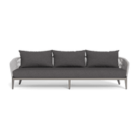 Hamilton 3 Seat Sofa | Aluminum Taupe, Riviera Slate, Rope Light Grey