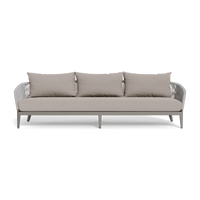 Hamilton 3 Seat Sofa | Aluminum Taupe, Riviera Stone, Rope Light Grey