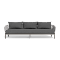 Hamilton 3 Seat Sofa | Aluminum Taupe, Siesta Slate, Rope Light Grey