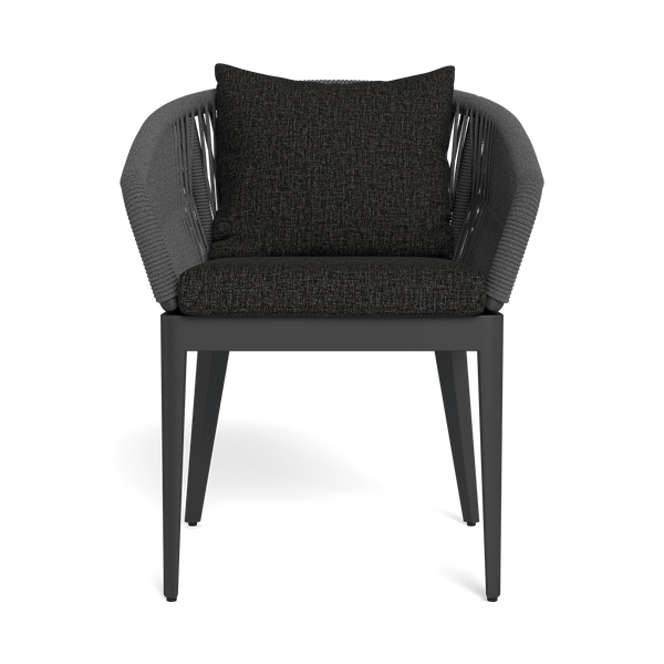 Hamilton Dining Chair | Aluminum Asteroid, Copacabana Midnight, Rope Dark Grey