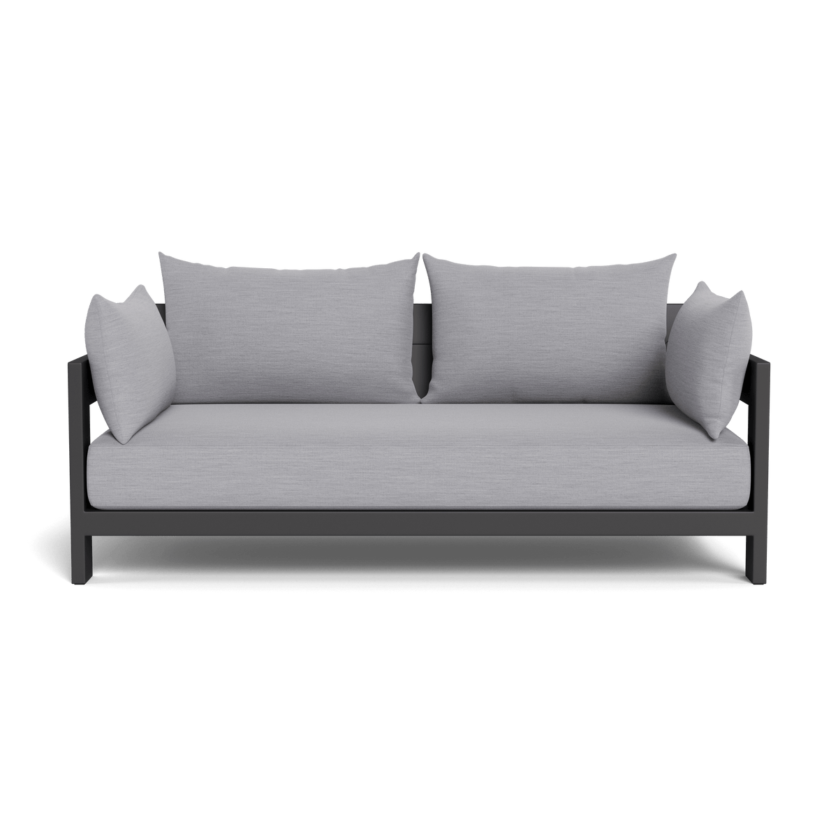 Hampton 2 Seat Sofa | Aluminum Asteroid, Panama Cloud, Batyline Silver