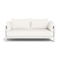 Hampton 2 Seat Sofa | Aluminum White, Panama Blanco, Batyline White