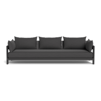 Hampton 3 Seat Sofa | Aluminum Asteroid, Panama Grafito, Batyline Silver