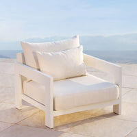 Hampton Lounge Chair | Aluminum Asteroid, Panama Grafito, Batyline Silver