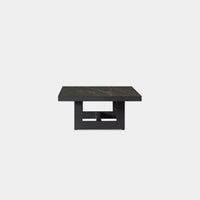 Hampton Rectangle Coffee Table | Aluminum Asteroid, Laminam Noir,
