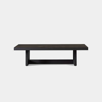 Hampton Rectangle Coffee Table | Aluminum Asteroid, Laminam Noir,