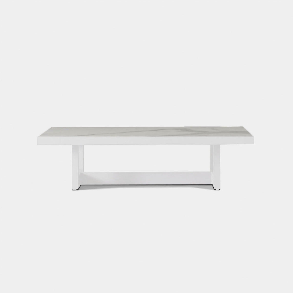 Hampton Rectangle Coffee Table | Aluminum Asteroid, Laminam Noir,