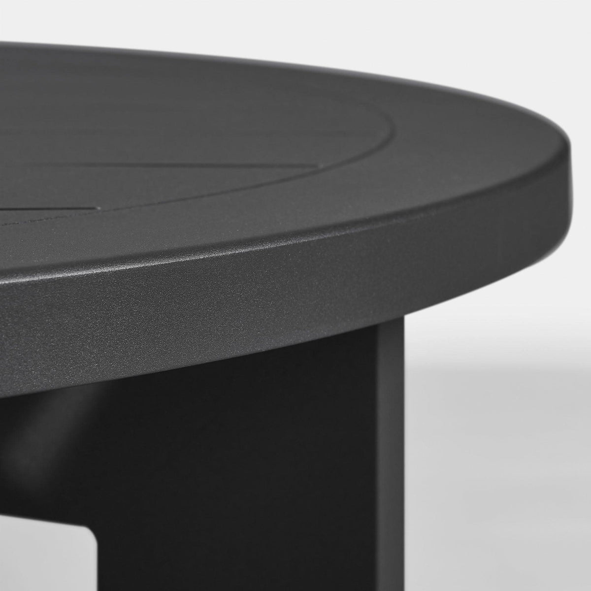 Hampton Round Coffee Table | Aluminum Asteroid, ,