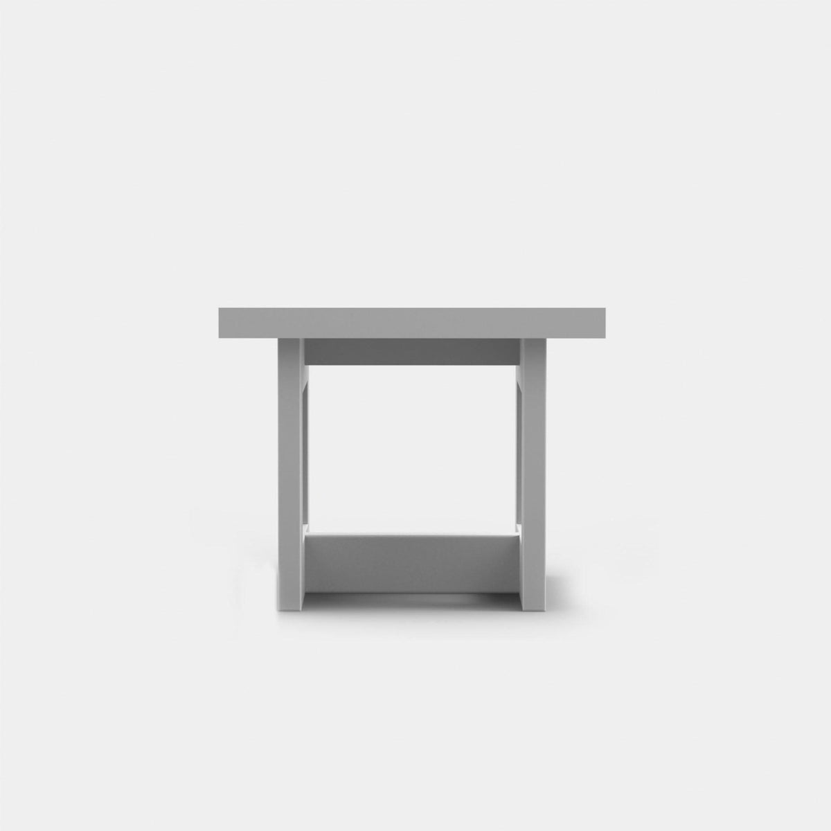 Hampton Side Table | Aluminum Asteroid, Laminam Noir,