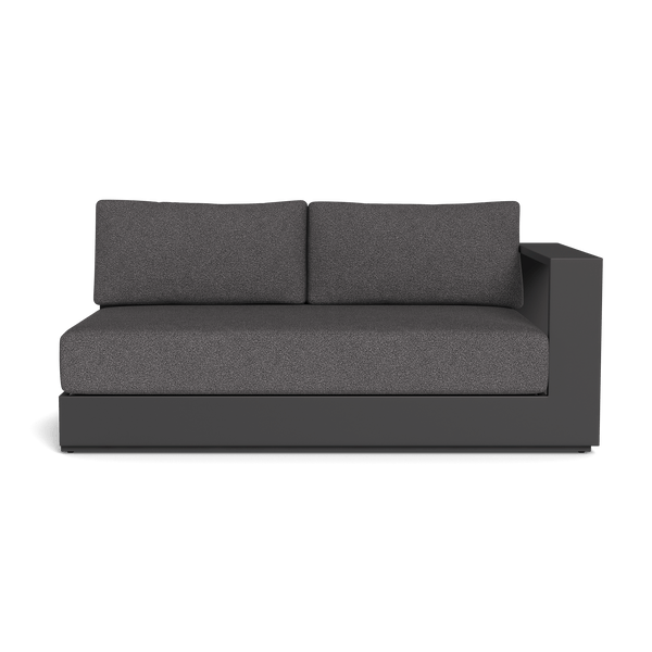 Hayman 2 Seat 1 Arm Right | Aluminum Asteroid, Riviera Slate, Batyline Silver