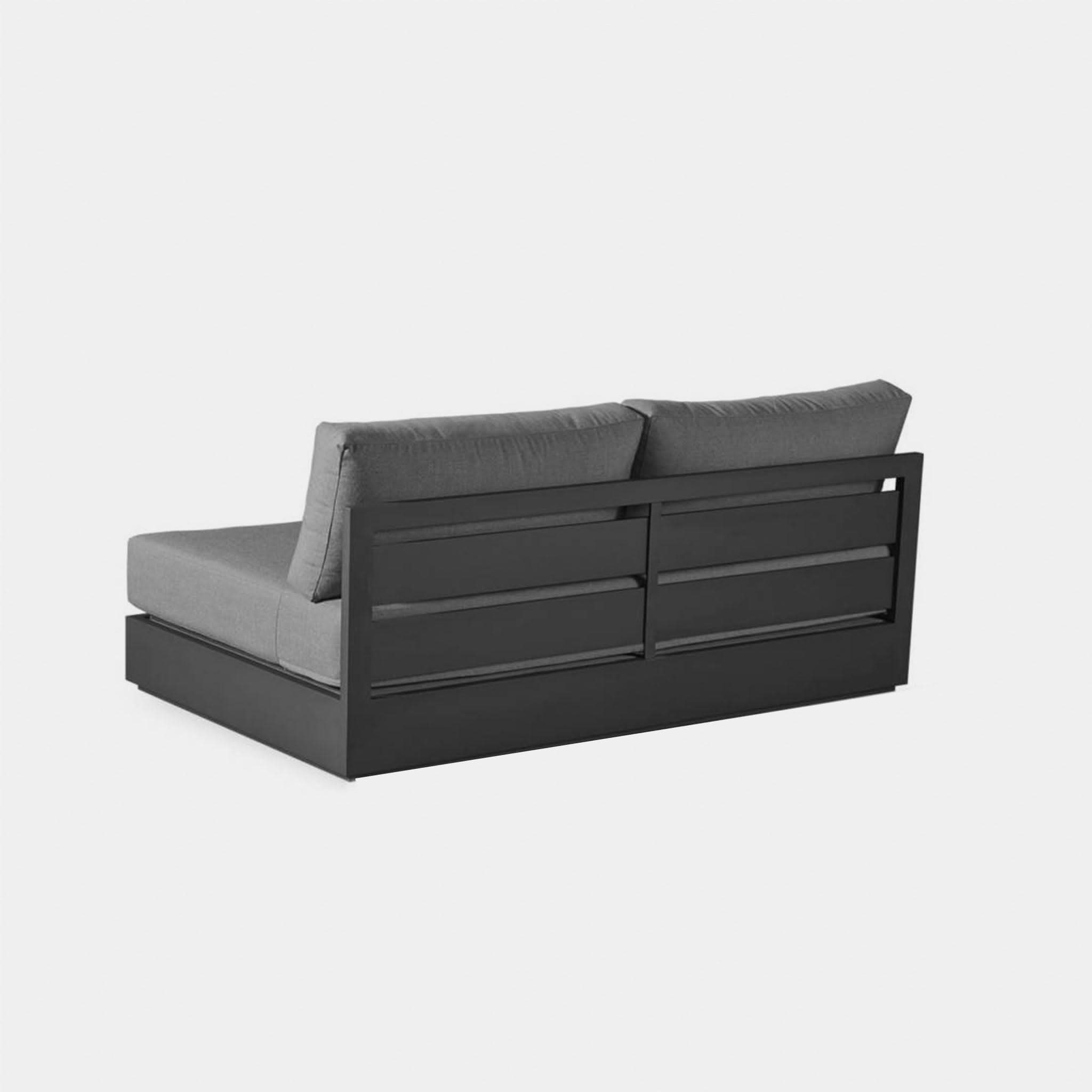 Hayman Aluminum 2 Seat Armless Sofa