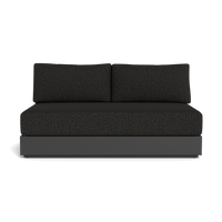 Hayman Aluminum 2 Seat Armless Sofa