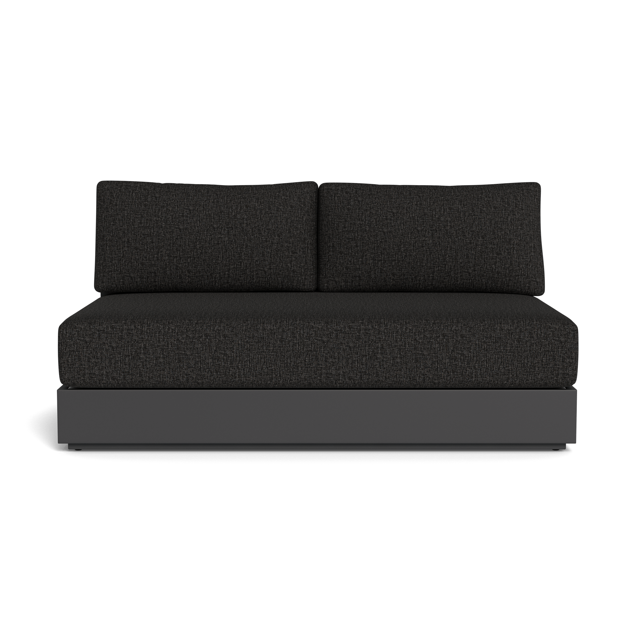Hayman Aluminum 2 Seat Armless Sofa