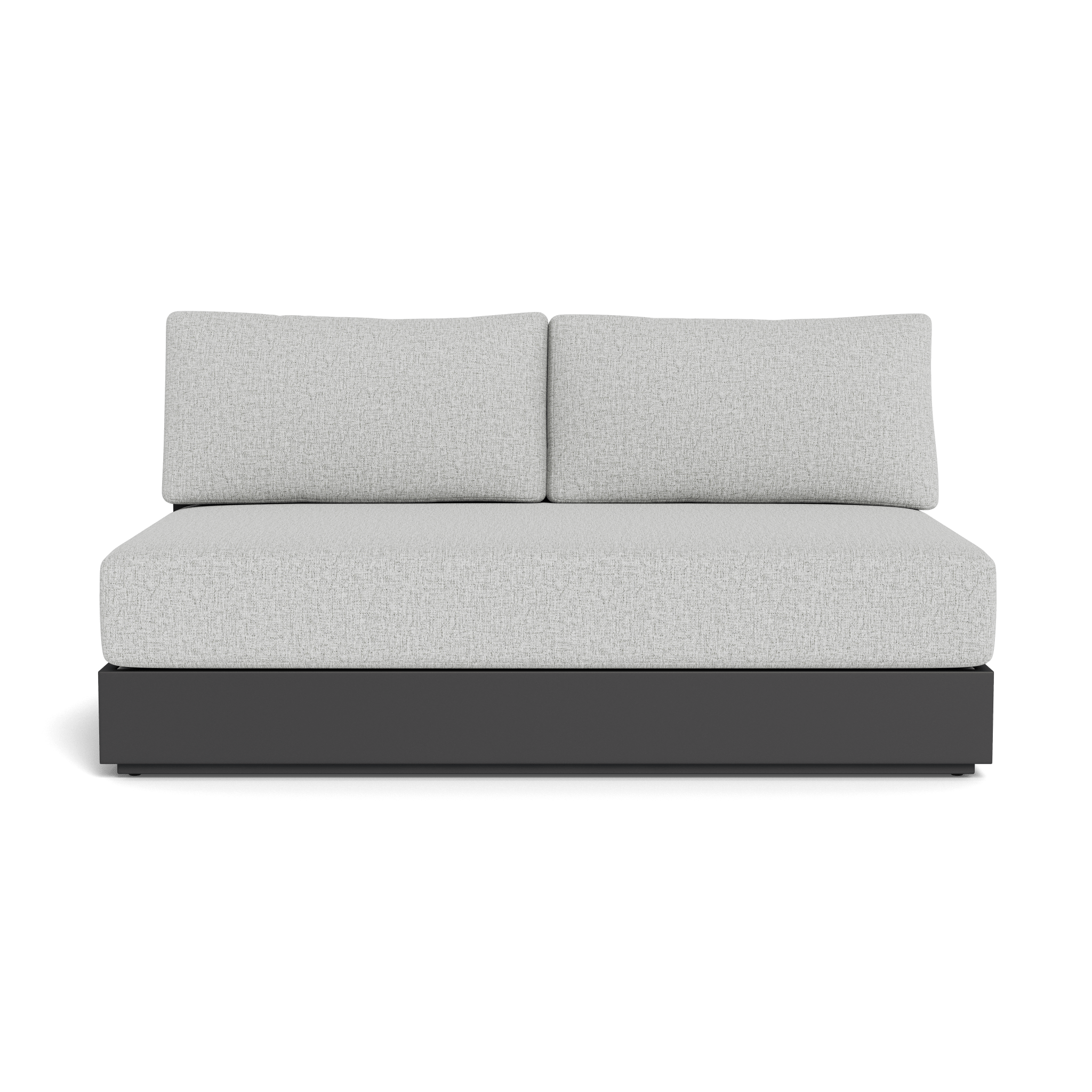 Hayman Aluminum 2 Seat Armless Sofa
