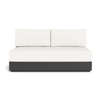 Hayman Aluminum 2 Seat Armless Sofa