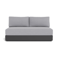 Hayman Aluminum 2 Seat Armless Sofa