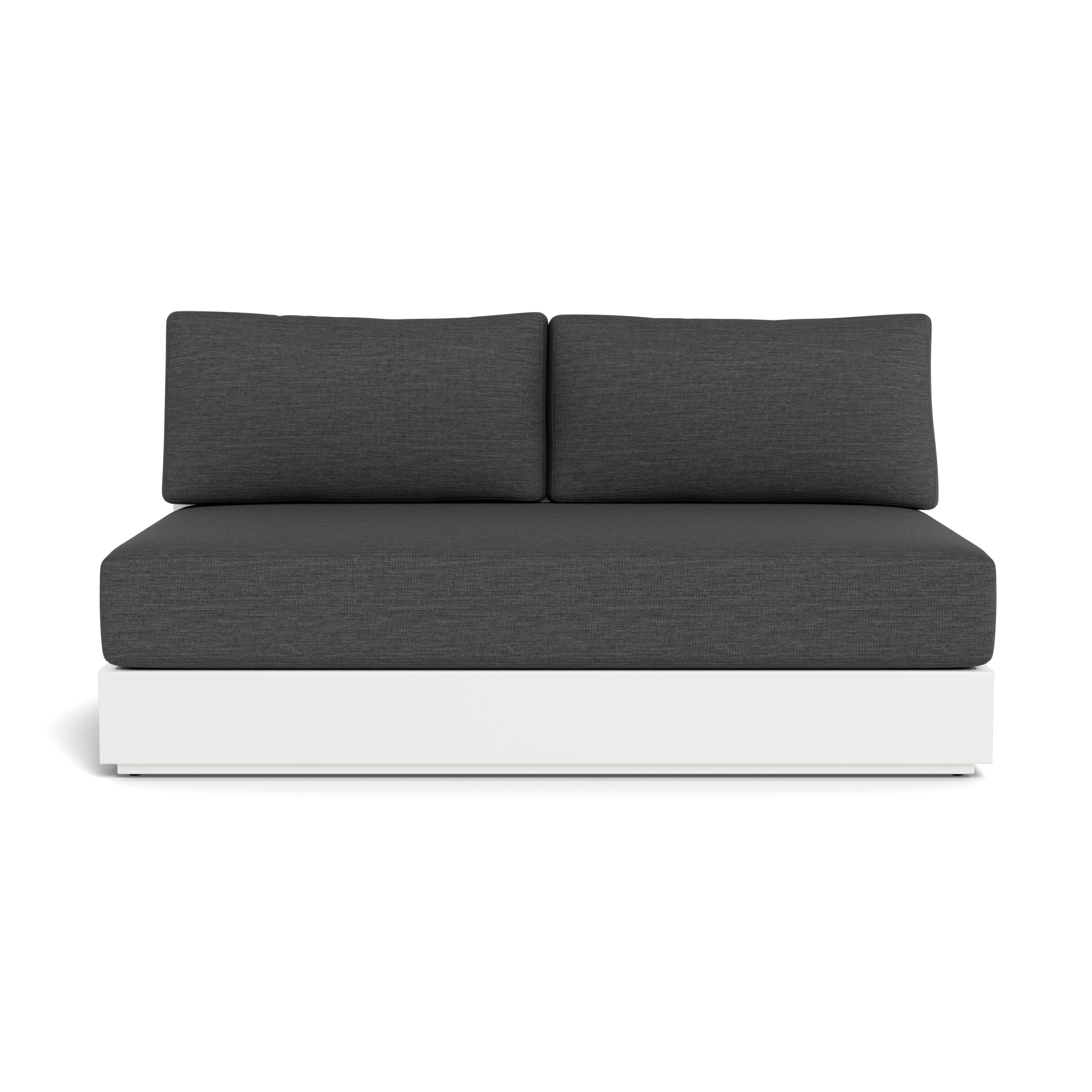 Hayman Aluminum 2 Seat Armless Sofa