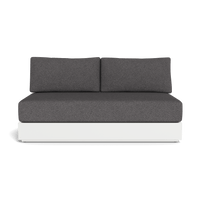 Hayman Aluminum 2 Seat Armless Sofa