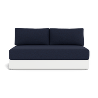 Hayman Aluminum 2 Seat Armless Sofa