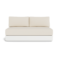 Hayman Aluminum 2 Seat Armless Sofa
