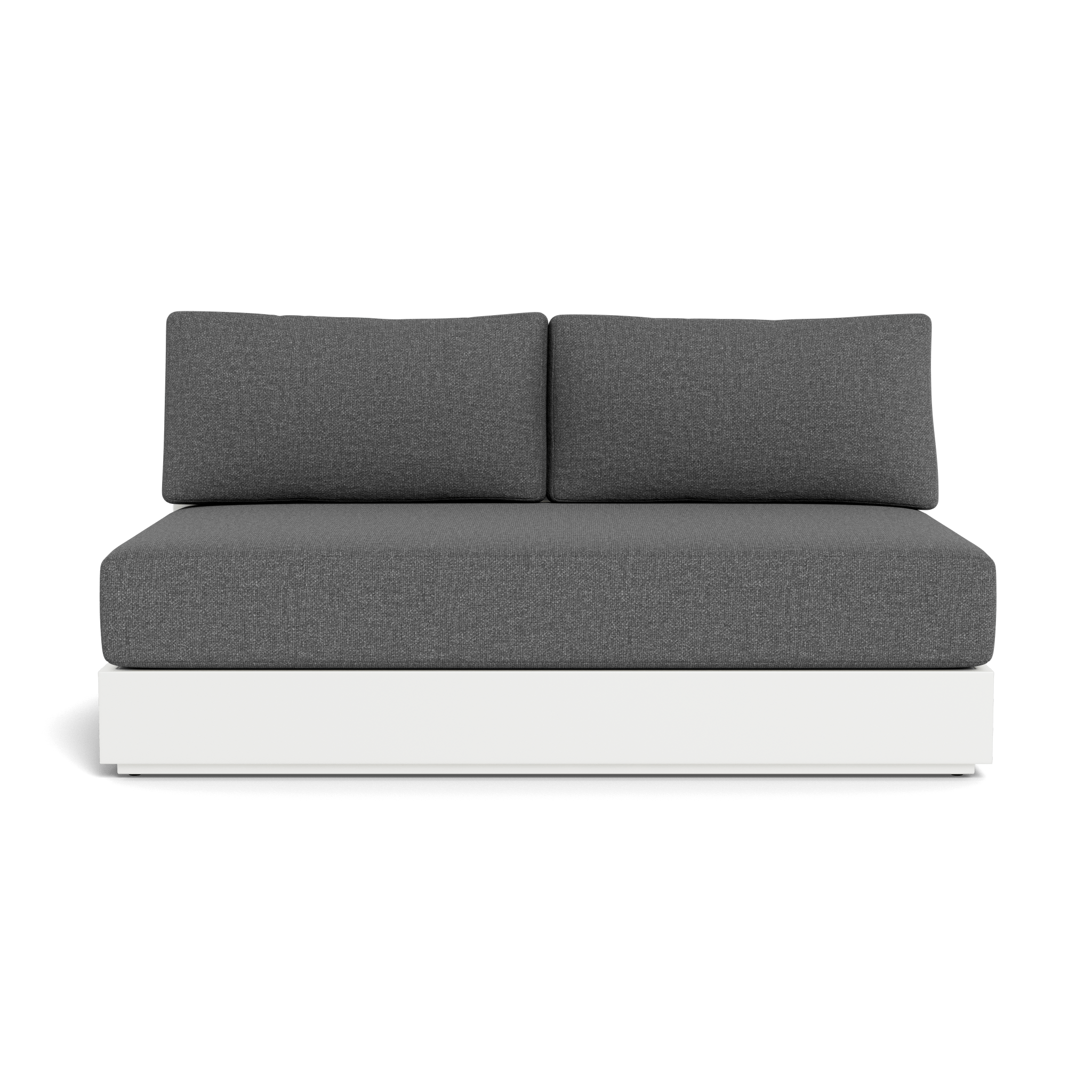Hayman Aluminum 2 Seat Armless Sofa