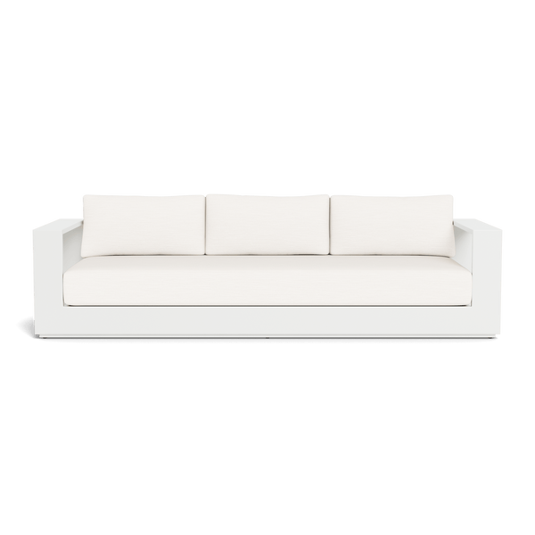 Hayman 3 Seat Sofa | Aluminum White, Panama Blanco, Batyline White