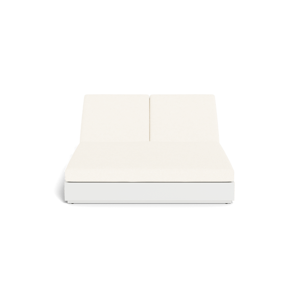 Hayman Double Sun Lounge | Aluminum White, Riviera Ivory, Batyline White