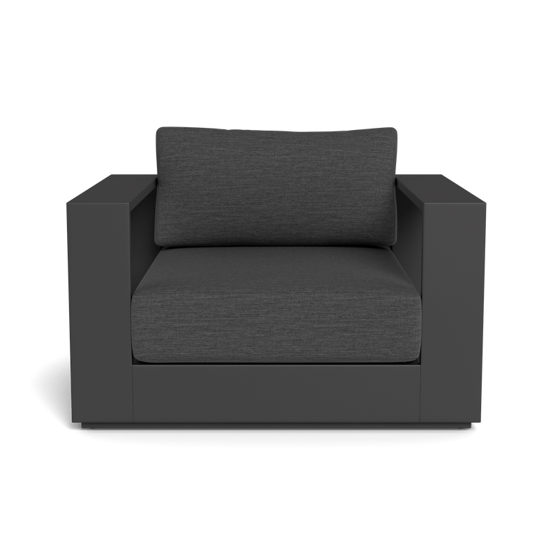 Hayman Lounge Chair | Aluminum Asteroid, Lisos Grafito, Batyline Silver