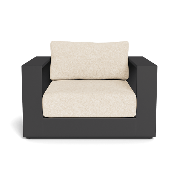 Hayman Lounge Chair | Aluminum Asteroid, Riviera Sand, Batyline Silver