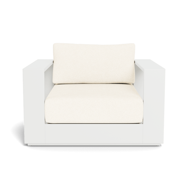 Hayman Lounge Chair | Aluminum White, Riviera Ivory, Batyline White
