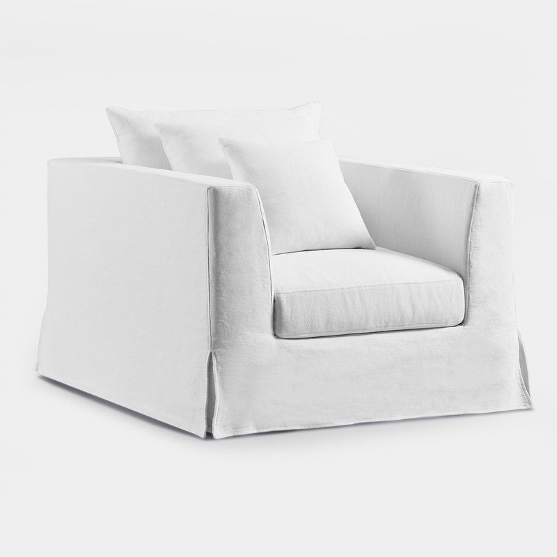 Kos Lounge Chair | Harbour Belgian Linen White, ,
