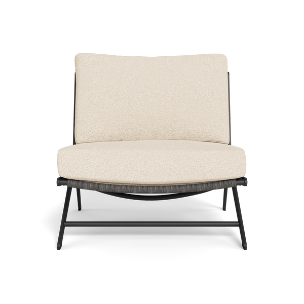 Loop Easy Chair | Aluminum Asteroid, Riviera Sand, Wicker Grey