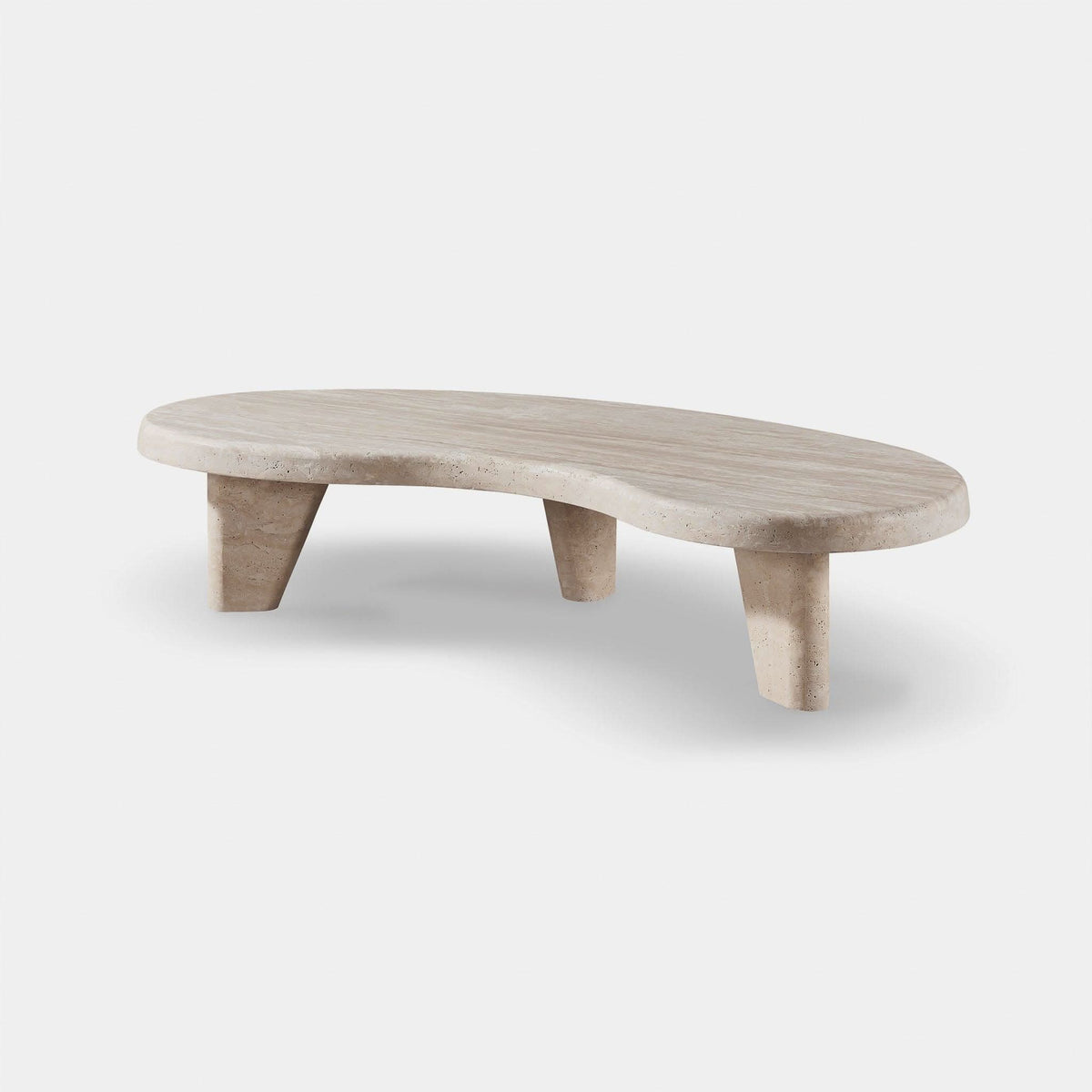 Lucca Organic Coffee Table | Travertine Natural, ,