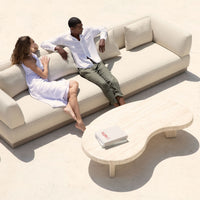 Lucca Organic Coffee Table | Travertine Natural, ,