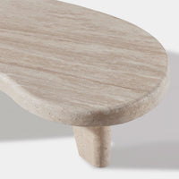 Lucca Organic Coffee Table | Travertine Natural, ,