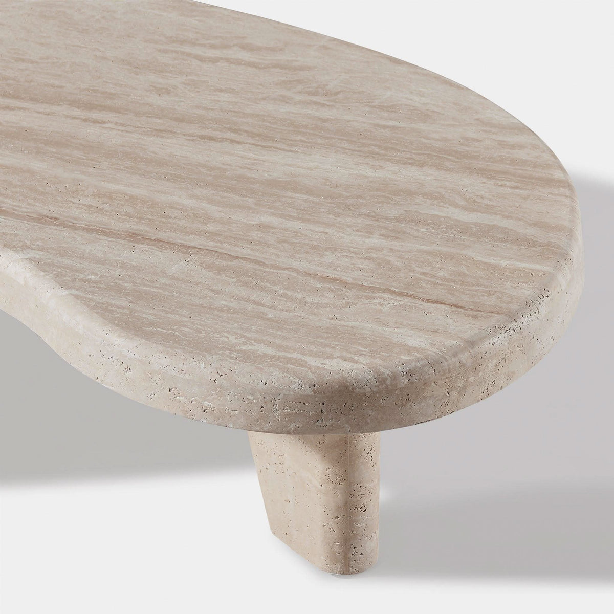 Lucca Organic Coffee Table | Travertine Natural, ,