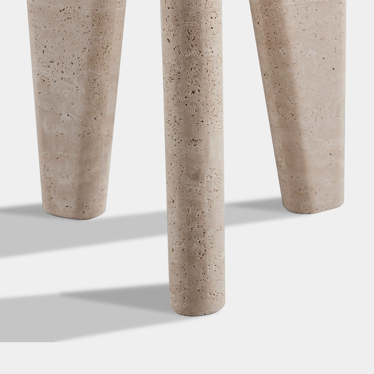 Lucca Round Side Table | Travertine Natural, ,
