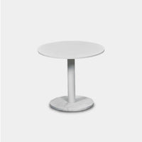 Madison Round Side Table | Aluminum Asteroid, Granite Black,