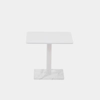 Madison Square Side Table | Aluminum Asteroid, Granite Black,