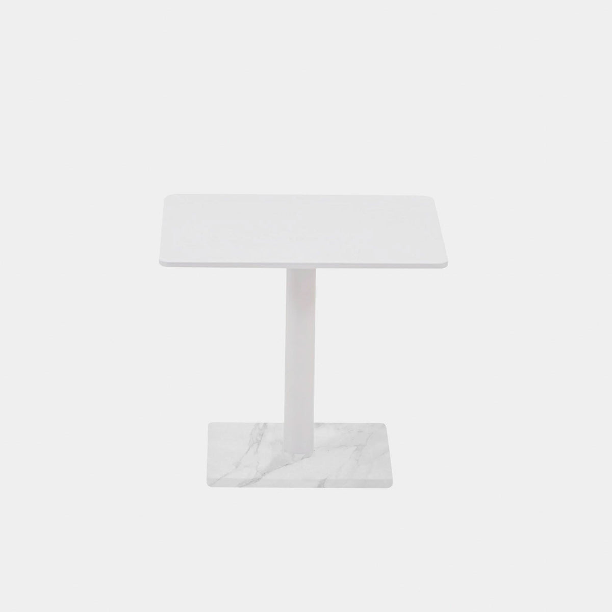 Madison Square Side Table | Aluminum Asteroid, Granite Black,