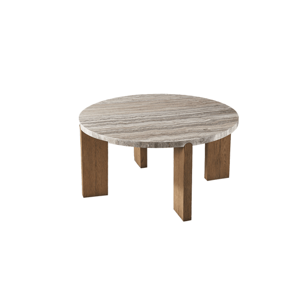 Marcello Round Dining Table 55" | Oak Honey Grey, ,