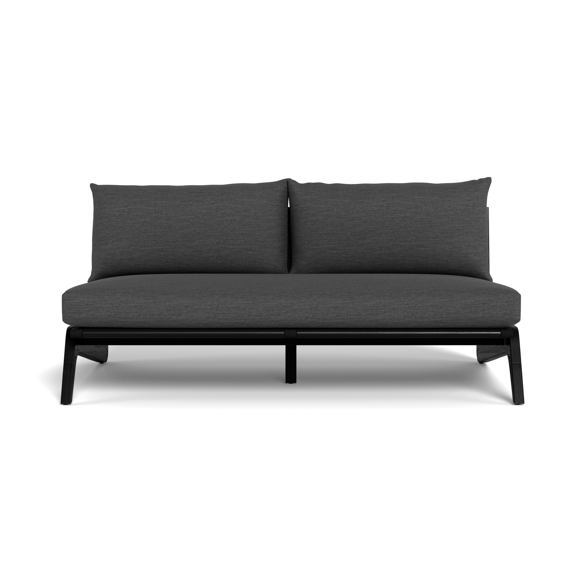 Mlb Teak 2 Seat Armless Sofa
