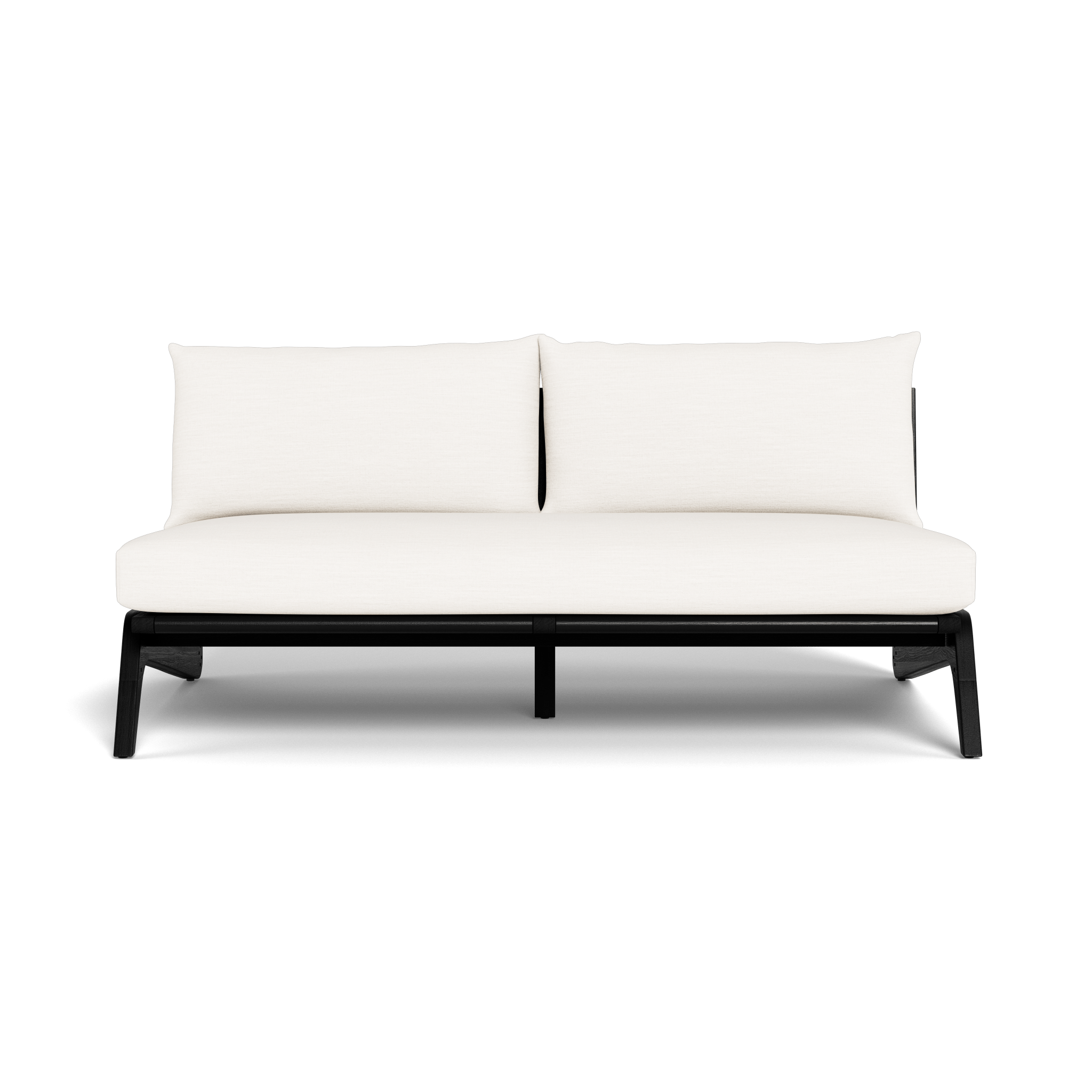 Mlb Teak 2 Seat Armless Sofa