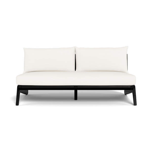 Mlb 2 Seat Armless Sofa | Teak Charcoal, Panama Blanco,