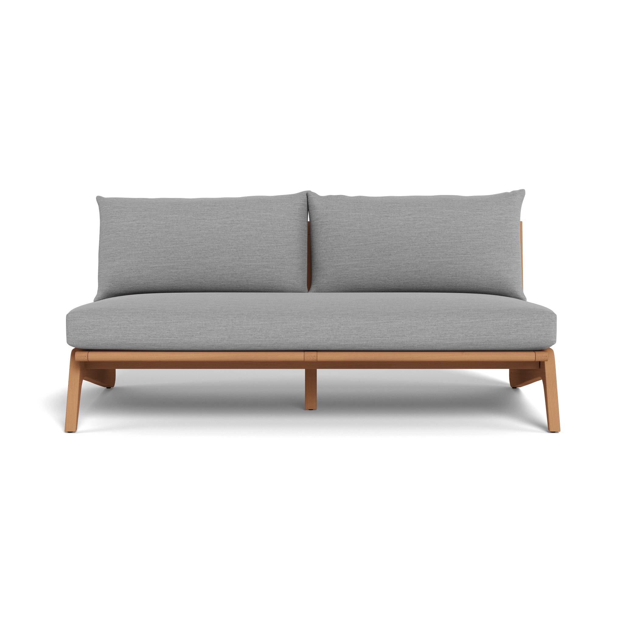 Mlb Teak 2 Seat Armless Sofa