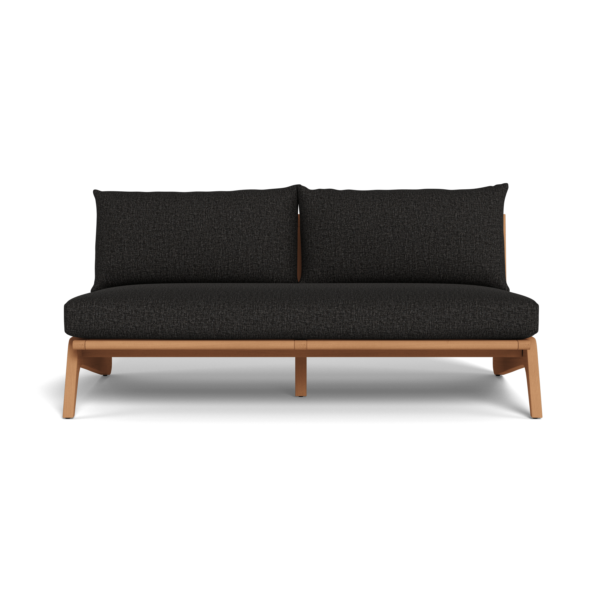 Mlb Teak 2 Seat Armless Sofa